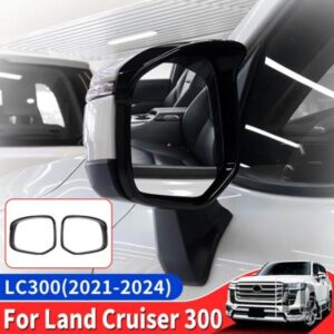 2021-24 トヨタランドクルーザー 300 バックミラー防雨カバー雨アイブロウ LC300 外装アップグレードアクセサリー