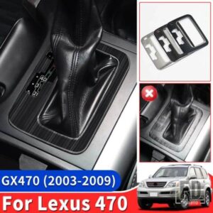 2003-2009 レクサス GX470 室内装飾アクセサリー GX 470 38200 ステンレスギアボックスカバーパネル
