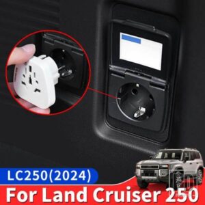 トランク電源プラグ 2024 トヨタランドクルーザー 250 LC250 FJ250 インテリアアップグレードアクセサリーチューニング 12V 110-240 ボルトコンバータ