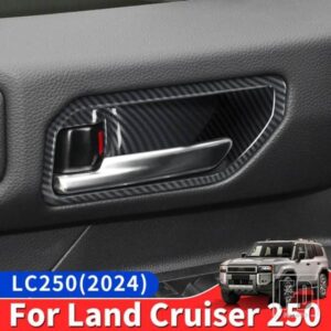 トヨタランドクルーザー 250 1958 2024 プラド LC250 室内装飾アクセサリーアップグレードドアハンドルステッカー