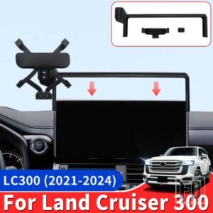 トヨタランドクルーザー 300 2021-2024 車専用電話ホルダー LC300 インテリアアクセサリーアップグレード電話ベース