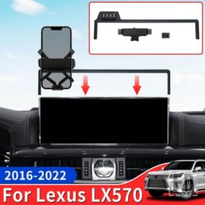 レクサス LX570 450D 2016-2022 2021 車専用電話ホルダー LX 570 インテリアアクセサリーアップグレード電話ベース
