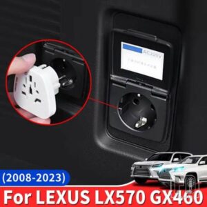 トランク電源プラグ 12V 220 ボルトコンバータレクサス LX570 GX460 GX400 LX GX 570 460 2008-2023 2021 2020 インテリアアクセサリー