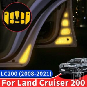 ランドクルーザー 200 用ドア反射ハザードステッカー LC200 アクセサリー車体防止安全のヒント