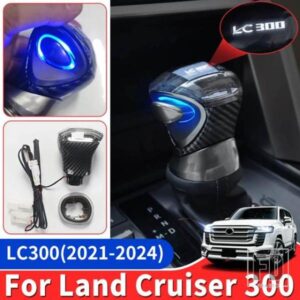 2021-2022-24 トヨタランドクルーザー 300 LED クリスタルハンドルギアヘッド LC300 FJ300 J300 インテリアアップグレードアクセサリー