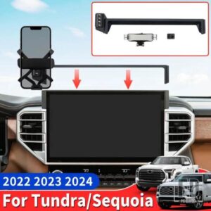 トヨタタンドラセコイア 2022 2023 2024 車専用電話ホルダーインテリアアクセサリーアップグレード電話ベース