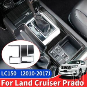 2010-2014-17 トヨタランドクルーザープラド 150 インテリア装飾アクセサリーステンレス中央ギアボックスパネル
