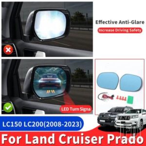 トヨタランドクルーザー 200 プラド 150 2008-2023 加熱ブルーライトバックミラー LC150 LC200 外装アクセサリー