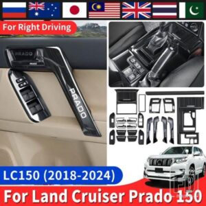 2018-2024 右舵車トヨタランドクルーザープラド 150 ギアエアベント手すり装飾カバー LC150 インテリアアクセサリー