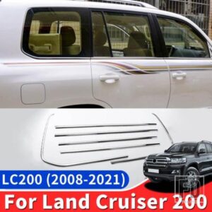 トヨタランドクルーザー 200 2008-2019-21 窓ステンレス装飾 LC200 FJ200 車体アクセサリー