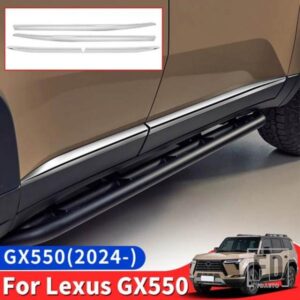 2024 レクサス GX550 GX550H ドアウエストラインクローム装飾ストリップ GX 550 外装アップグレードアクセサリーチューニング