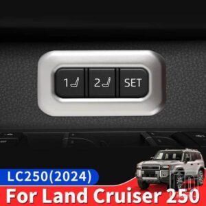 トヨタランドクルーザー 250 2024 1958 プラド LC250 初版 FJ250 メモリーシートボタン装飾カバーインテリアアクセサリー