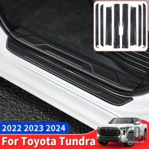 2022 2023 2024 トヨタ タンドラステンレスしきい値カバーインテリアアップグレードアクセサリーチューニング