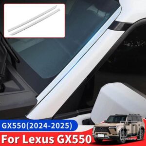 2024 2025 レクサス GX550 550H フロントガラス窓クローム装飾スパンコールアクセサリー GX 550 外装アップグレードチューニング