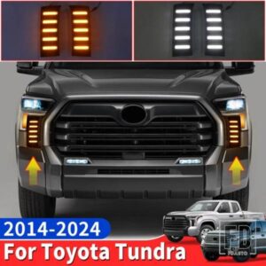 2014-2024 トヨタ タンドラデイドライビングランプ LED ダイナミックウィンカーフォグランプアクセサリー 2020-23