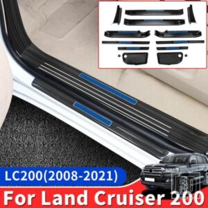 トヨタランドクルーザー 200 LC200 2008-2021 チューニング室内装飾アクセサリーステンレスしきい値 2020