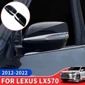 バックミラーカバー 2016-2021 レクサス LX 570 LX570 アップグレード外装装飾アクセサリー 2017-20