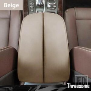 マイクロファイバーレザーカーセンターコンソールアームレストパッドカバーケーストリム BMW X5 E70 2007 - 2013 / F15 2014 - 2018用
