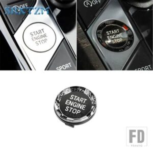クリスタルエンジンスタートストップスイッチボタンステッカー BMW 新 3 シリーズ 8 シリーズ X5 X7 Z4 G20 G28 G05 G07 325LI の交換