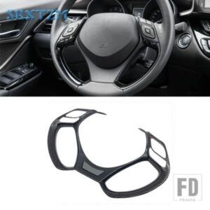 ステアリングホイールの装飾ステッカーベゼルトリムスタイリングトヨタ CHR C-HR 2016-21 アクセサリー