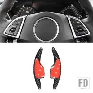 カーボン車 DSG ステアリングホイールシフトパドルシフター延長シボレーカマロ 2016-23