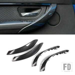 2 個インナードアハンドル外側プルトリムカバーカーアクセサリー BMW 3 4 3GT シリーズ 2013-2018 F30 316D 318D 320D F31 320I 325D