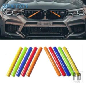 M スポーツスタイルフロントグリルトリムストリップカバーフレームステッカー BMW X3 F25 X4 F26 G02 G01 G30 G20 F20 F10 F30 X5 カーアクセサリー