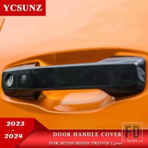 ABS ドアハンドルカバー三菱 L200 トリトン 2022 2023 2024 ハンドル鍵穴ダブルキャビンカーアクセサリー YCSUNZ