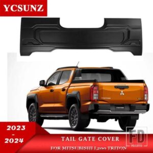 ABS テールゲートパネルカバー三菱 L200 トリトン 2023 2024 ラム 1200 ストラダ STRAKAR バーバリアンダブルキャビンカーアクセサリー