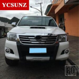 ABS クロームフロントグリルカバートヨタハイラックス VIGO 2012 2013 2014 スタイリングトヨタ YCSUNZ