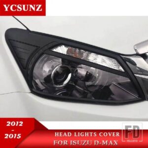 ヘッドライトカバーランプフードいすゞ DMAX ピックアップアクセサリーヘッドランプカバーいすゞ D-MAX 2012-15 YCSUNZ