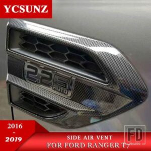 ABS カーボンサイドフェンダーガードベントカバートリムフォードレンジャー T7 T8 2016-2019 2020 ワイルドトラック 2.0/2.2/2.5/3.2 2021 2022
