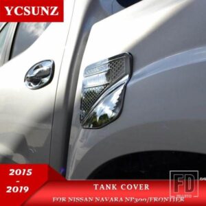 クローム燃料タンクカバー日産ナバラ NP300 2015-2019 アクセサリータンクキャップ日産フロンティア 2016 カースタイリング YCSUNZ