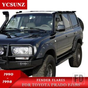 フェンダーフレアホイールアーチフェンダーアクセサリーマッドガードトヨタランドクルーザープラド LC80 FJ80 1990 -1998 ランドクルーザー 80 シリーズ