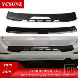 リアバンパーステップカーアクセサリーリアステップトリムトヨタフォーチュナー SUV 2012 2013 2014