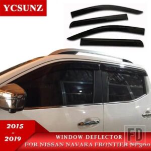 ウィンドウディフレクターバイザー日産ナバラフロンティア NP300 2015-22 ダブルキャビンアクセサリー