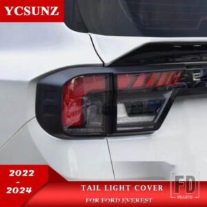 ABS テールライトカバートリムフォードエベレスト 2022 2023 2024 リアランプフードカーアクセサリー YCSUNZ
