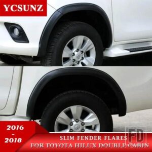 3 インチ OEM スリムホイールアーチマッドガードトヨタハイラックス REVO 2015-18 フェンダーフレアダブルキャビンスタイリング