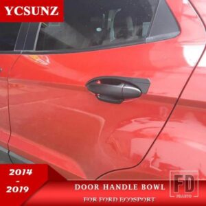 ABS 黒ドアハンドルインサートフォード ECOSPORT 2014-19 カーアクセサリー YCSUNZ