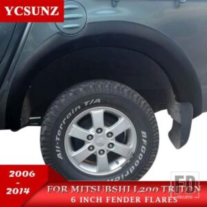 OEM デザインフェンダーフレア三菱 L200 トライトン 2006-14 車マッドガードアクセサリー YCSUNZ
