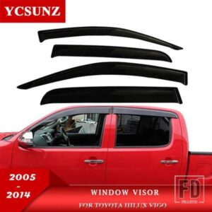 2005-2014 ウィンドウバイザートヨタハイラックス VIGO 38657 WEATHERSHIELDS 日雨ディフレクターダブルキャブ