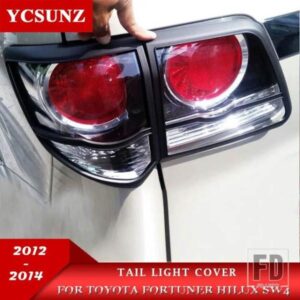 黒テールライトカバートリムトヨタフォーチュナーハイラックス SW4 2012 2013 2014 車外装アクセサリー