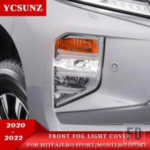 クロームフロントフォグライトカバー三菱パジェロスポーツ 2020 2021 2022 モンテロスポーツ 2020 オートアクセサリー YCSUNZ