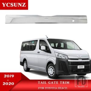 クロームテールゲートトラックトリムアクセサリートヨタハイエースバンコミュータークアンタム 2019 2020 外装部品 YCSUNZ