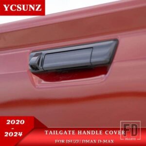 テールゲートハンドルカバーカメラ穴いすゞ DMAX D-MAX 2020-24 V-クロス AT35 サフィールカーアクセサリーダブルキャビン