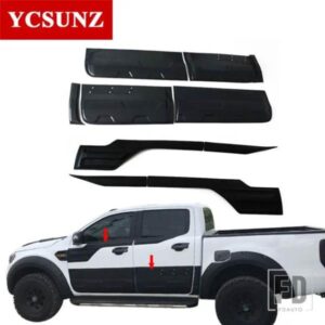 6 ピース/セット外装ボディクラッドキットフォードレンジャー T6 T7 2012-2019 WILDTRAK ダブルキャビン T8 2020 2021