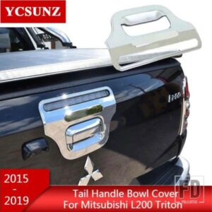 クロームリアドアハンドルボウルトリム三菱 L200 トライトン 2016-19 ピックアップトラックアクセサリー YCSUNZ