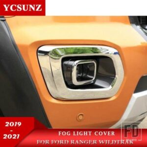 ABS クロームフォグライトカバーフォードレンジャー WILDTRAK T8 2019-21 アクセサリー外装車ランプフードカバー YCSUNZ