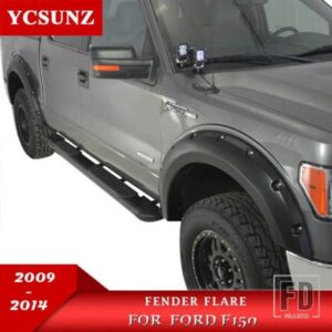 ホイールアーチマッドガードフェンダーフレアフォード F150 2009-14 ボルトナットピックアップトラック YCSUNZ