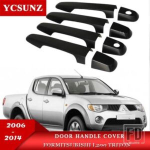 ABS ドアハンドルカバー三菱 L200 トリトン 2006-14 ダブルキャビンカーアクセサリー